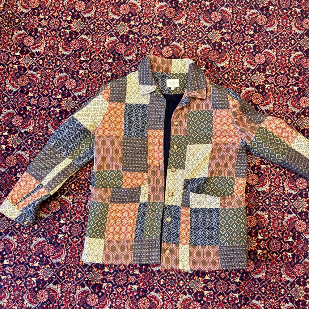 Sezane Will Jacket Dama Patchwork - Size L - image 1